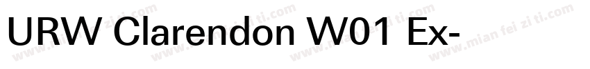URW Clarendon W01 Ex字体转换